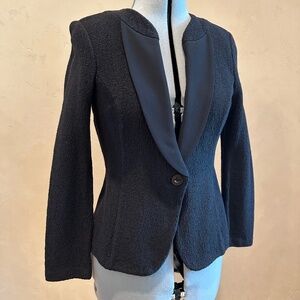St John boucle jacket, gray, size 4